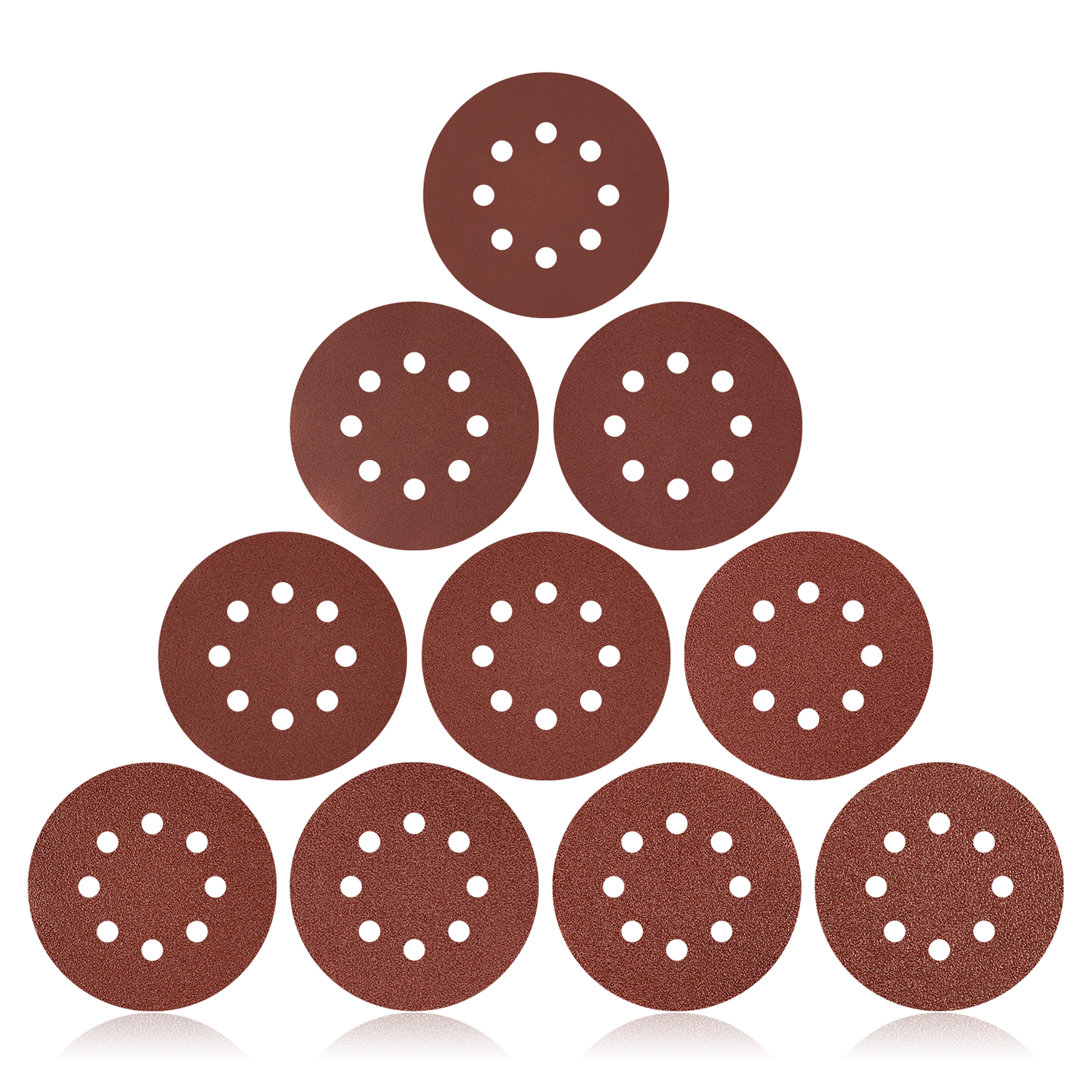 160 PCS Sanding Discs Sandpaper,JUEMEL Hole Hook and Loop Sanding Disc for Random Orbital Sander 60 80 120 150 240 320 320 400 600 1000 Grit Assorted Sandpaper,